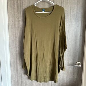 Olive Green Women's Top